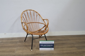 Afbeelding van Rotan Fauteuil - Rohé - Vintage Jaren '60