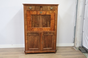 Afbeelding van Antieke houten Biedermeijer Secretaire'