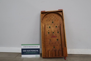 Afbeelding van Vintage houten knikkerbaan spel