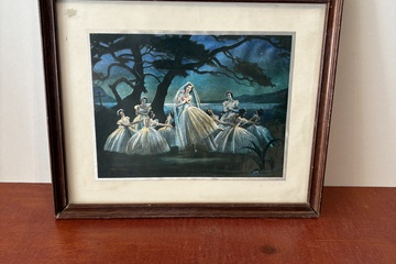 Afbeelding van Gemengde techniek Schilderij ballerina’s