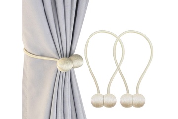 Image of Gordijnmagneten beige - set van 2
