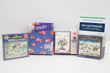 Afbeelding van Set van vier verschillende puzzels