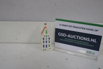 Afbeelding van Grachtenhuisje van keramiek met kurkdop
