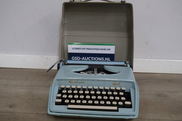 Afbeelding van Vintage Blauwe Remington Idool Typemachine