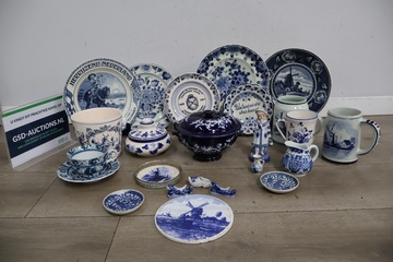 Afbeelding van Lot met Blauw-wit Porselein