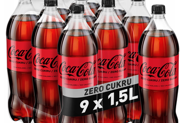 Afbeelding van 4 tray Coca cola Zero Flessen