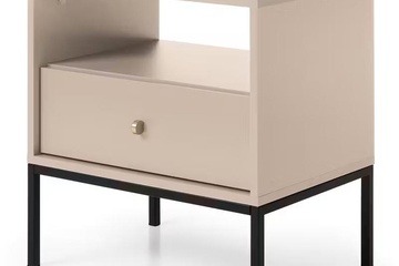 Afbeelding van Monne beige nachtkastje