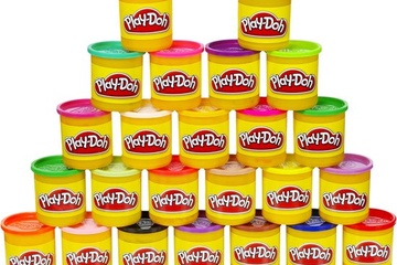 Afbeelding van Play Doh Voordeelverpakking - 24 Play-Doh Potjes