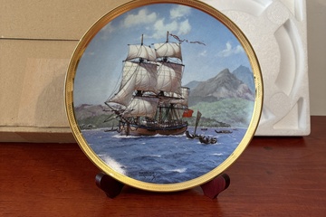 Afbeelding van The Franklin Mint Schip wandbord "Endeavour"