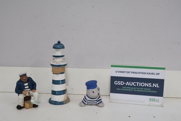Afbeelding van Set nautische decoratiefiguren''