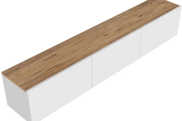 Afbeelding van West TV-meubel - Wit Atlantic Pine