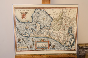 Afbeelding van Reproductie historische kaart van het graafschap Holland