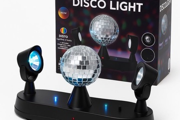 Afbeelding van 50x LED Disco Licht met Spiegelbol