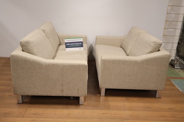 Afbeelding van Leolux Bankstel - Set van 2 beige banken