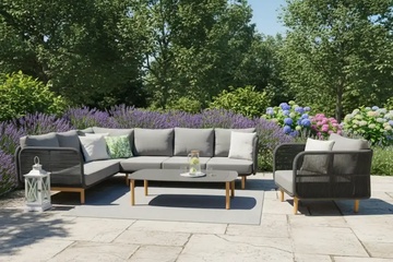 Afbeelding van HUG loungeset Charcoal  310*220*90*h75cm