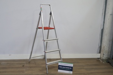 Afbeelding van Aluminium trapladder 4-treeds