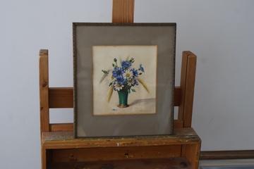 Afbeelding van Ingelijste bloemen aquarel