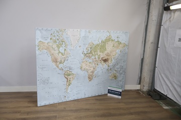 Afbeelding van Grote Wereldkaart canvas print