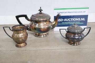 Afbeelding van Vintage Verzilverd Thee/Koffie Servies