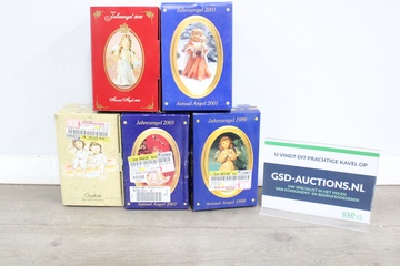 Afbeelding van Set Jahresengel 1999-2006 Goebel kerstengelen in dozen