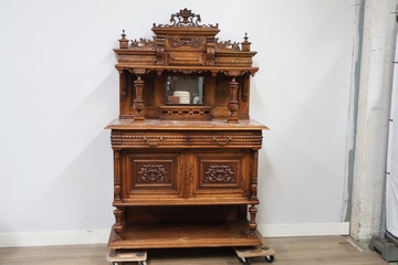 Afbeelding van Antieke Franse Renaissance Henry II Walnut Buffetkast