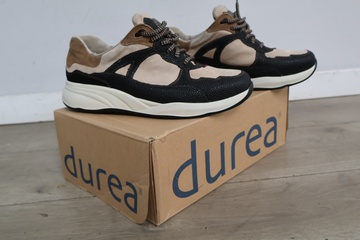 Afbeelding van Durea dames sneakers beige en zwart - Maat 7