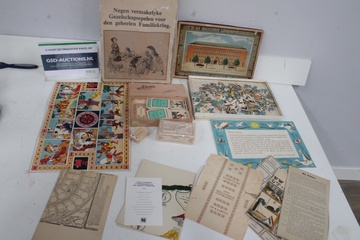 Image of Set van vintage bordspellen en puzzel'