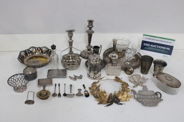 Afbeelding van Collectie Verzilverde decoratieve objecten