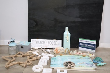Afbeelding van Decoratieve strandthema woonaccessoires'