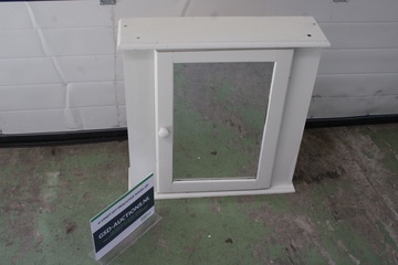 Afbeelding van Witte spiegelkast met deur
