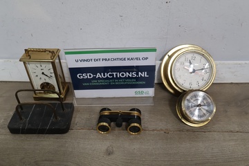 Afbeelding van Set met oa vintage zakhorloge, verrekijker