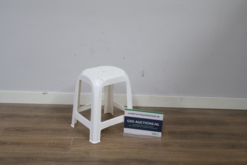 Afbeelding van Witte kunststof kruk''