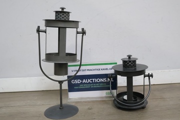 Afbeelding van Set metalen lantaarns