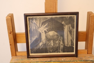Afbeelding van Ingelijste litho 'Dante (en de Helleferen)' - Jan Toorop