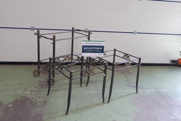 Afbeelding van Metalen Trolley/Tafel-set''