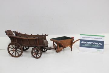 Afbeelding van Houten karretjes miniatuur