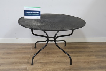Afbeelding van Ronde metalen tuintafel