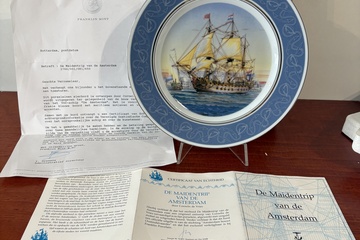Afbeelding van The Franklin Mint Schip wandbord "Amsterdam"