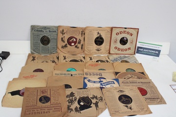 Afbeelding van Mix van diverse vintage grammofoonplaten