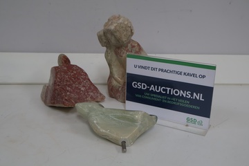 Afbeelding van Set van drie stenen abstracten Beelden'