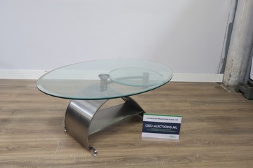 Afbeelding van Moderne salontafel met glazen blad