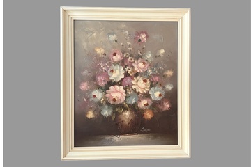 Afbeelding van Olieverf schilderij met lijst Stile Leven van Sanders