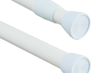 Afbeelding van Gordijnroede/douchegordijn uitschuifbaar wit (098)