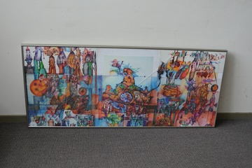 Afbeelding van Kunstwerk: "Abstracte Stad"