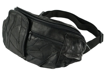 Afbeelding van Heuptas unisex-Heuptas 3 vakken leer 36 cm