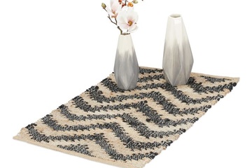 Afbeelding van Vloerkleed jute en katoen 50 x 80 cm(378)
