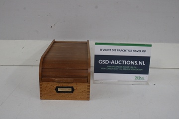 Afbeelding van Vintage brievenhouder met rolluik
