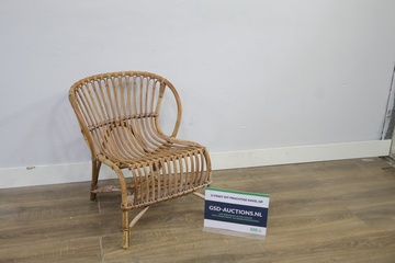 Afbeelding van Vintage rotan stoel, Fauteuil - Jaren '60