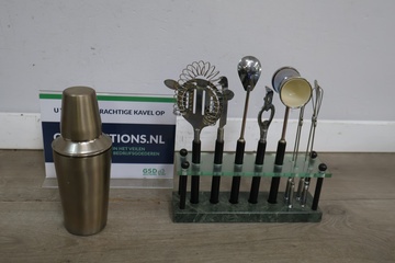 Afbeelding van Cocktailshaker set met accessoires 