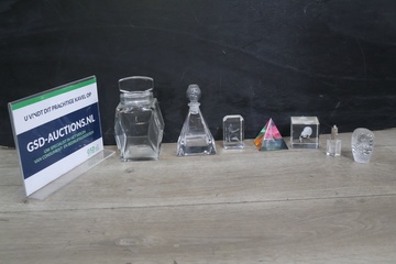 Afbeelding van Set kristallen decoratieve objecten